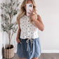 Sweet Florals Button Down Top