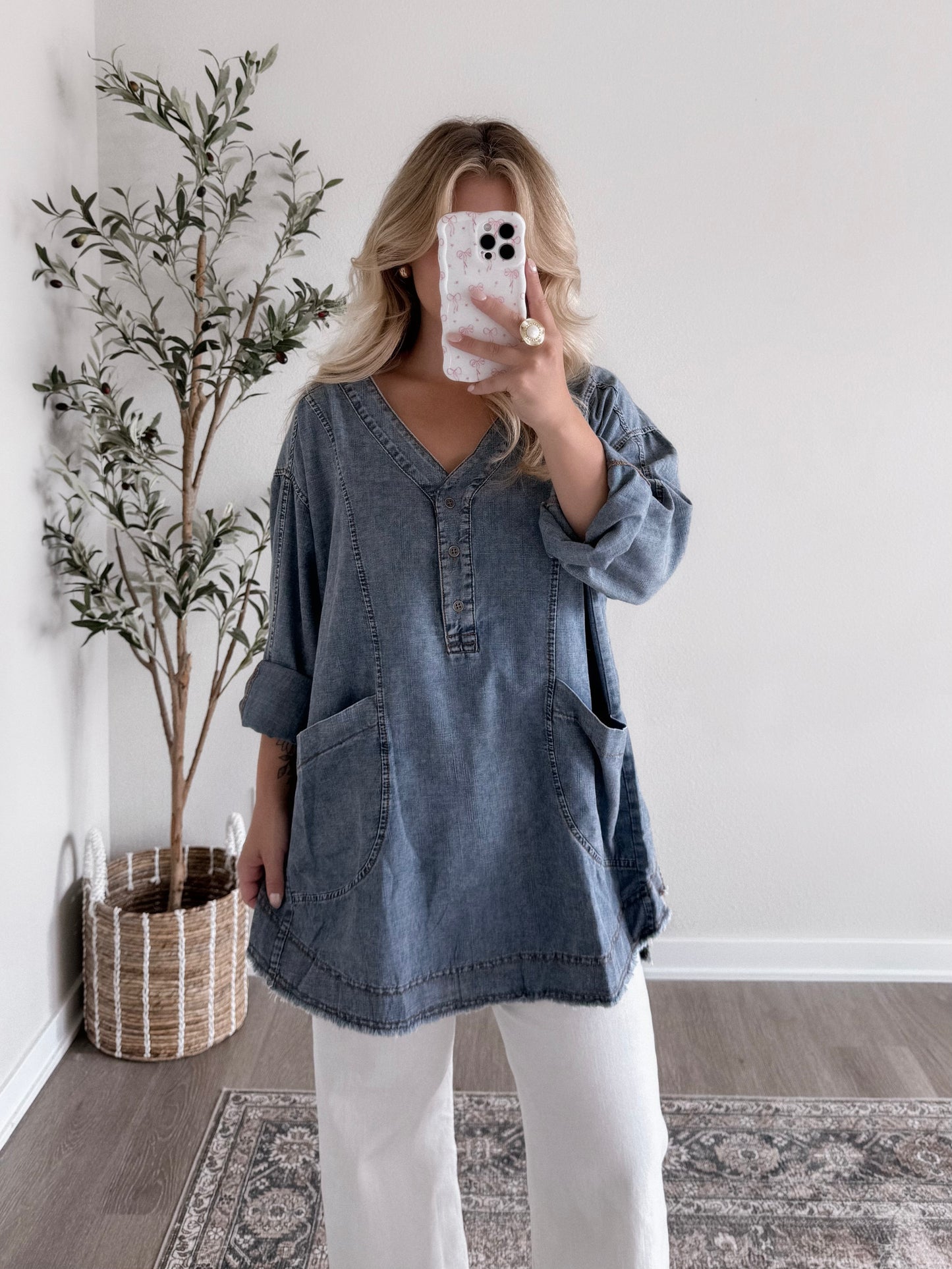 Lake Nights Oversized Tunic Top