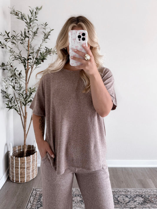 Staying Home Butter Soft Lounge Set / Light Mocha