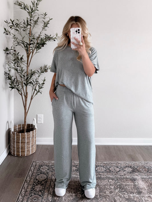Staying Home Butter Soft Lounge Set / Teal