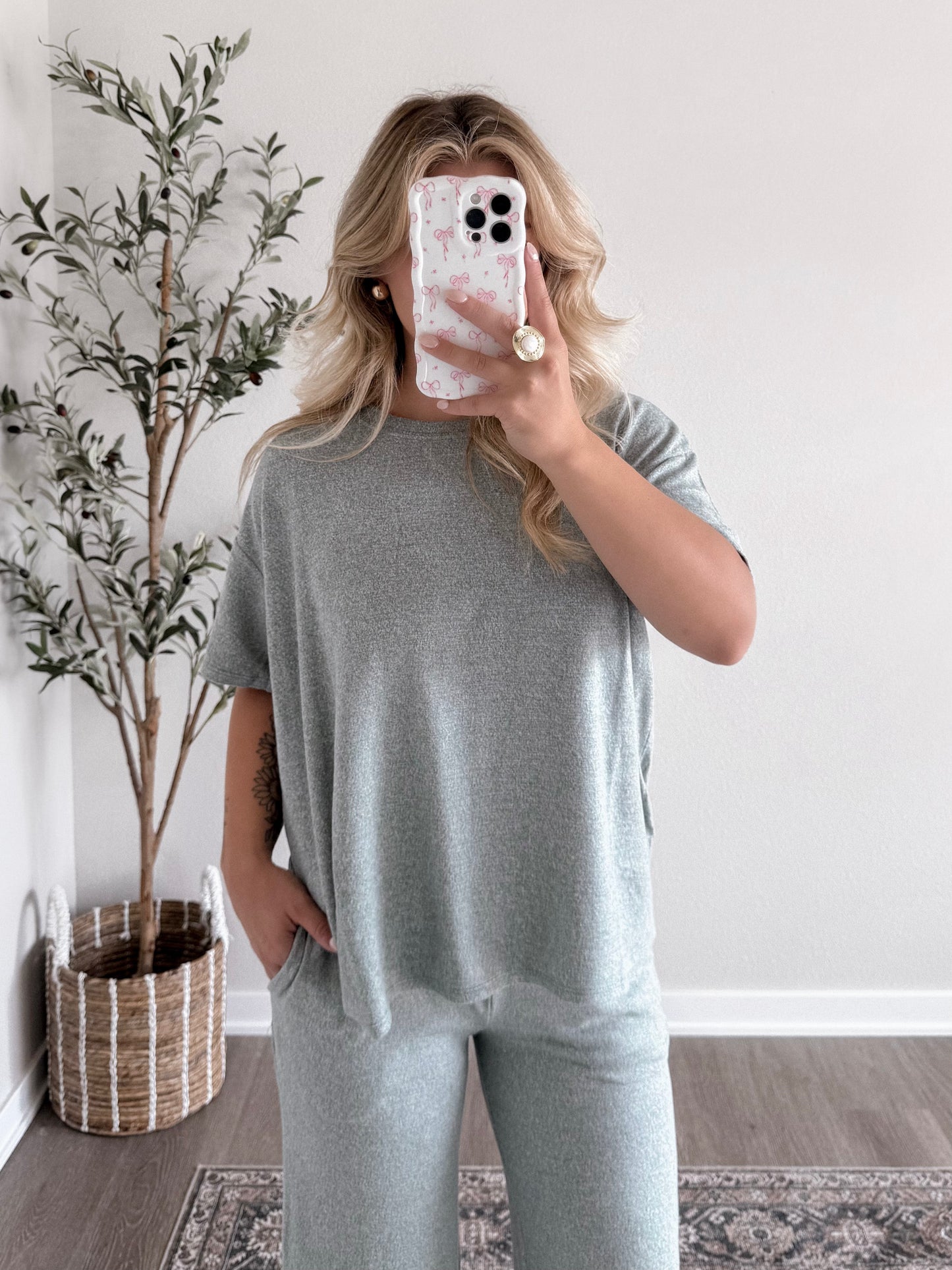 Staying Home Butter Soft Lounge Set / Teal