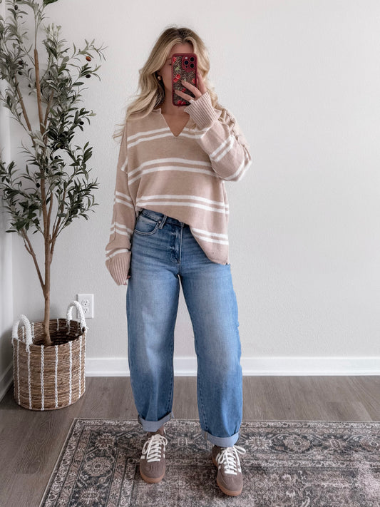 Reese High waisted Barrel Jean