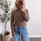 Classic Ribbed Long Sleeve / Nutella