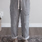 Fall Harbor Striped Barrel Pant / Navy