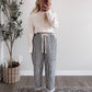 Fall Harbor Striped Barrel Pant / Navy