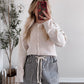Augie Knit Button Cardigan / Oat