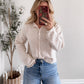 Augie Knit Button Cardigan / Oat