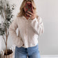Augie Knit Button Cardigan / Oat