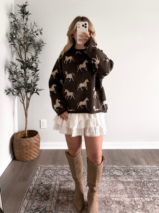 Horse Country Knit Sweater
