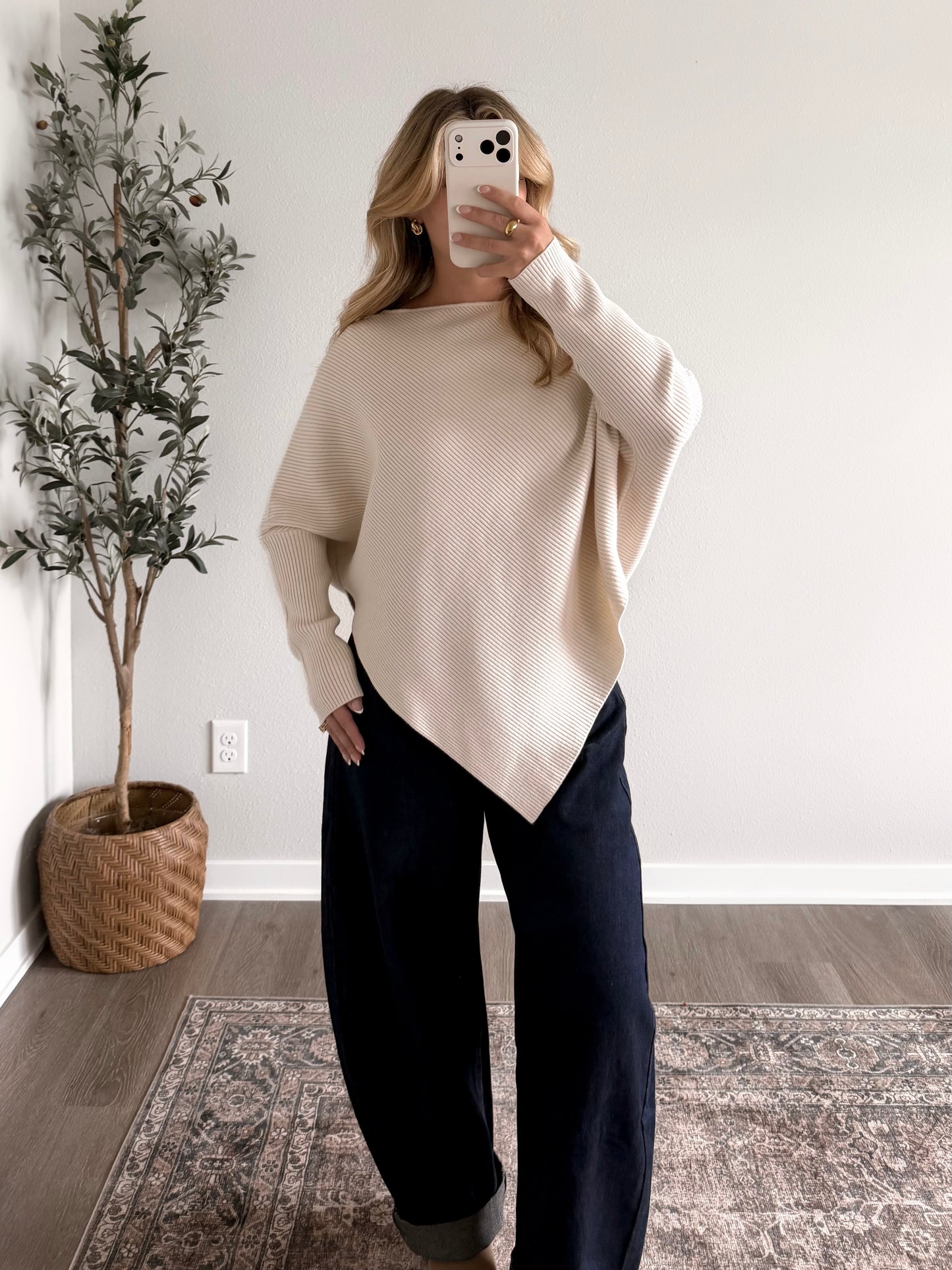 Camille Boat Neck Sweater / Cream (Restocking 9.28)