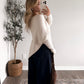 Camille Boat Neck Sweater / Cream (Restocking 9.28)