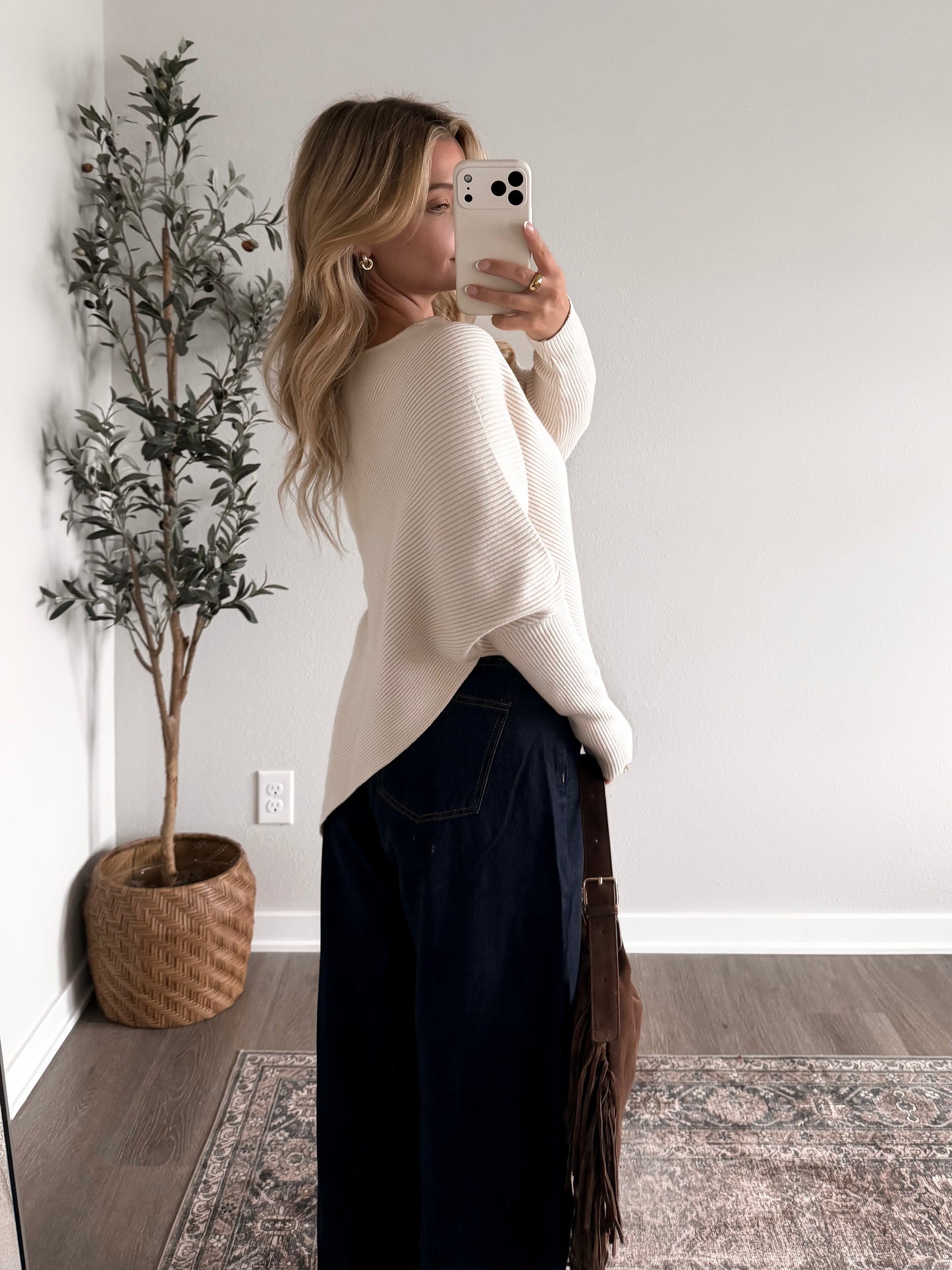 Camille Boat Neck Sweater / Cream (Restocking 9.28)