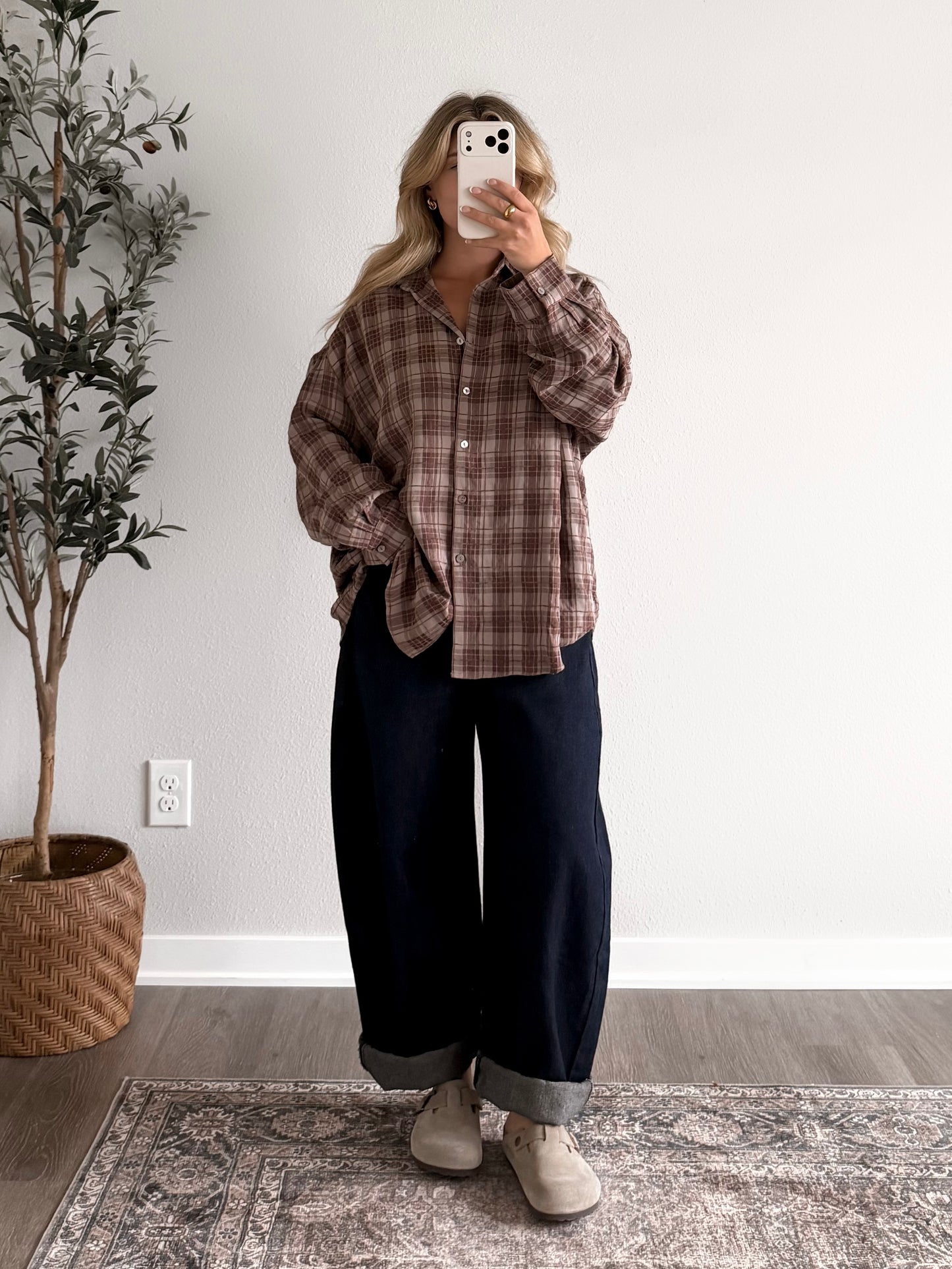 Fall Back Plaid Button Down