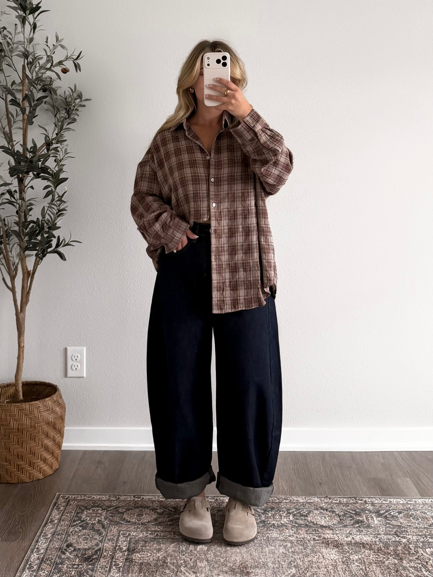 Fall Back Plaid Button Down