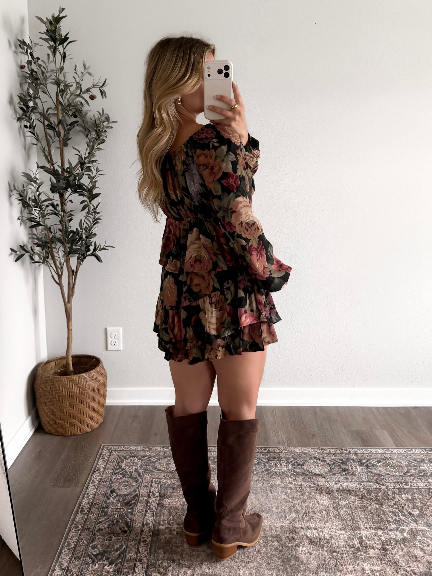 Evermore Floral Babydoll Top (Restocking Early November)