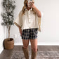 Early Autumn Plaid Shorts / Navy