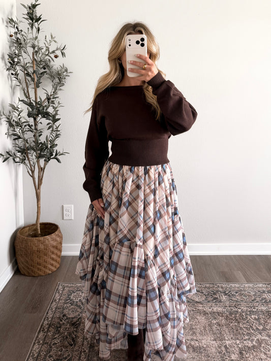 Americano Knit Sweater / Brown