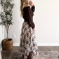 High Plains Plaid Maxi Skirt / Cream