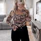 Floral Mesh Square Neck Top