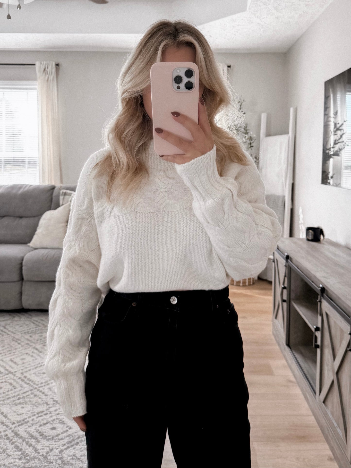 Winslow Cream Knit Sweater