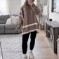 Hazelnut Mock Neck Sweater