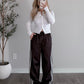 Lace & Leisure Track Pant / Espresso Final Sale