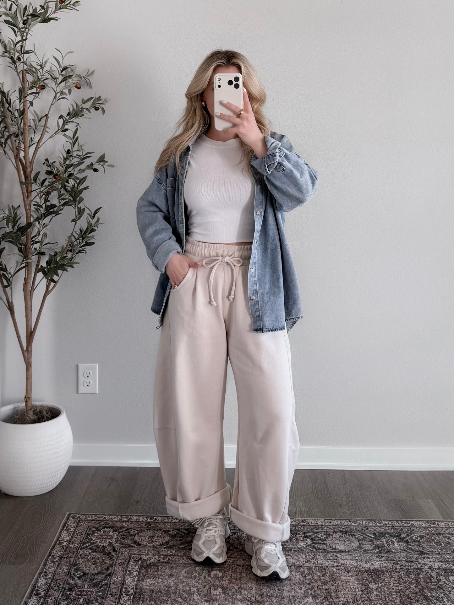 Weekend Mood Barrel Sweatpant / Natural