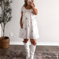 Western Charm Embroidered Dress