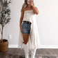 Layered Lace Overlay Maxi Skirt