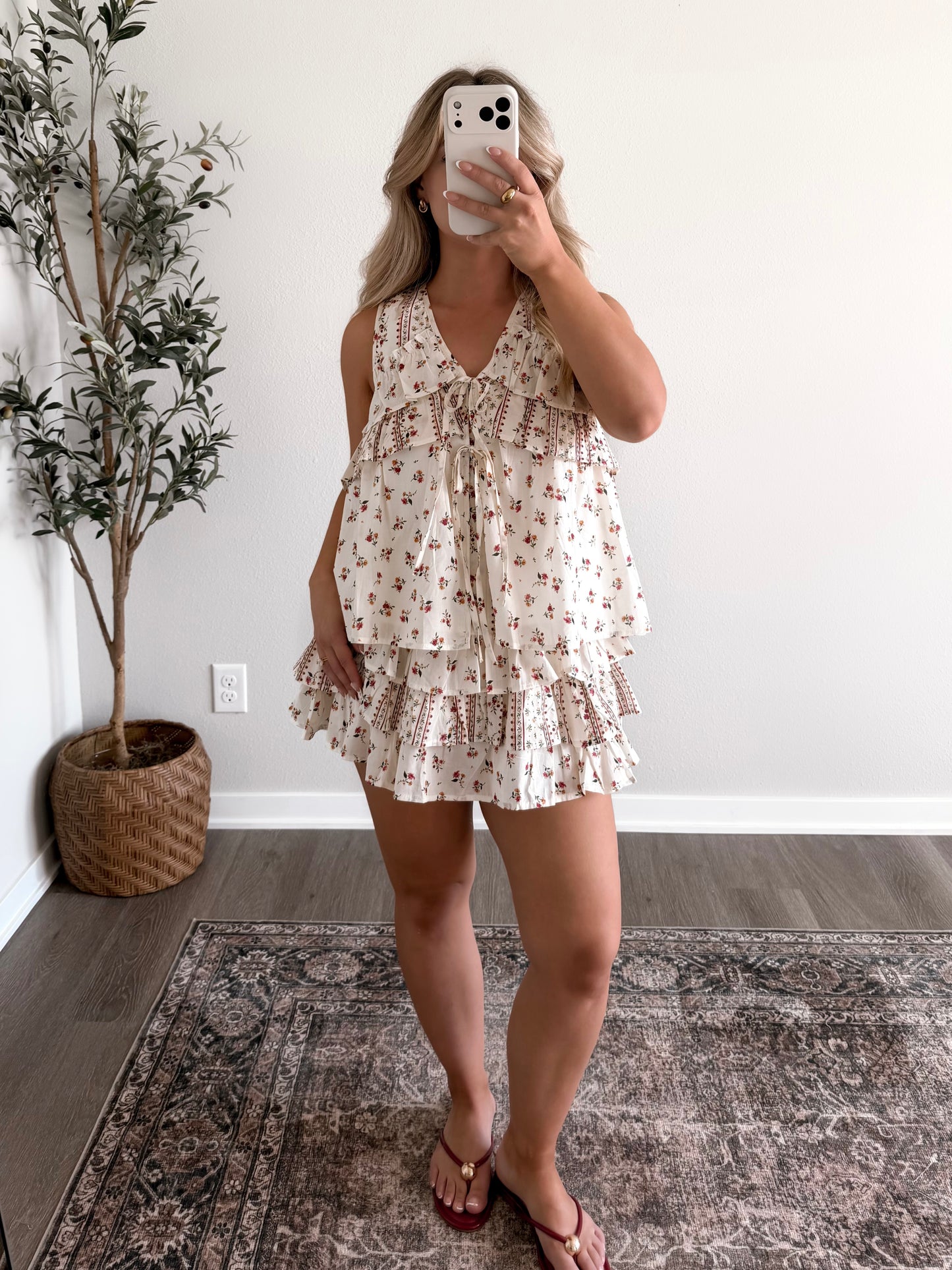 Boots & Blooms Floral Skort Set