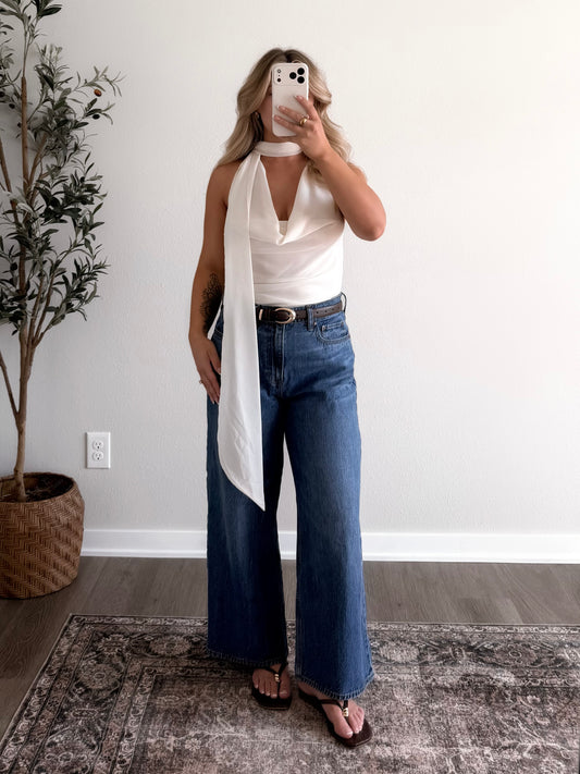 Debut Halter Cowl Neck Top