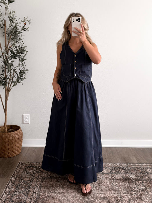 Charleston Vest Maxi Dress