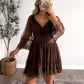 Whiskey Kiss Lace Dress / Brown (Restocking 6.22)