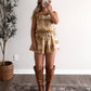 Sundown Patchwork Romper