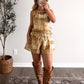 Sundown Patchwork Romper