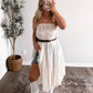 Layered Lace Overlay Maxi Skirt