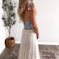 Backstage Strapless Denim Top