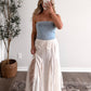 Backstage Strapless Denim Top