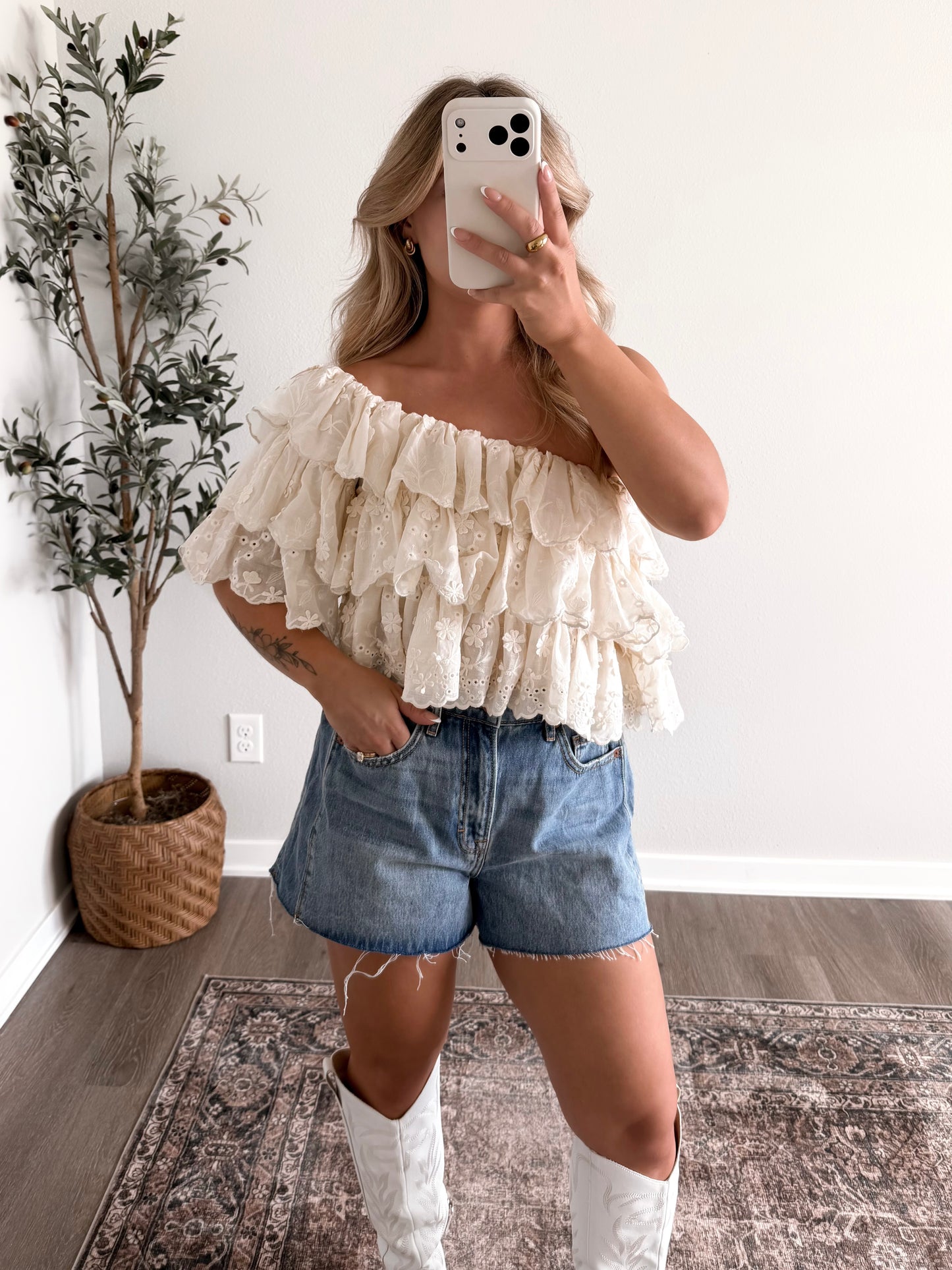 Concert Season Eyelet Top