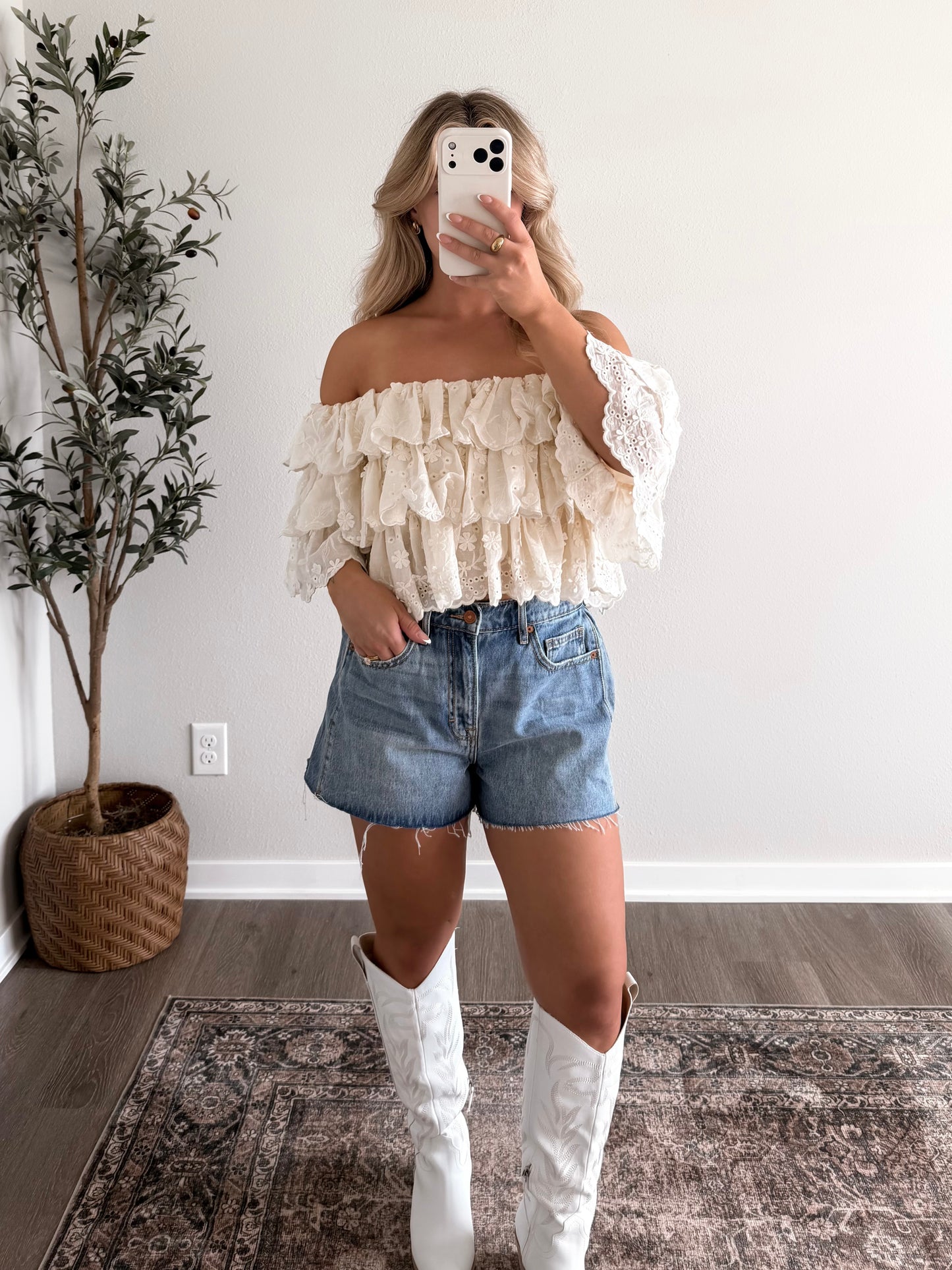 Concert Season Eyelet Top