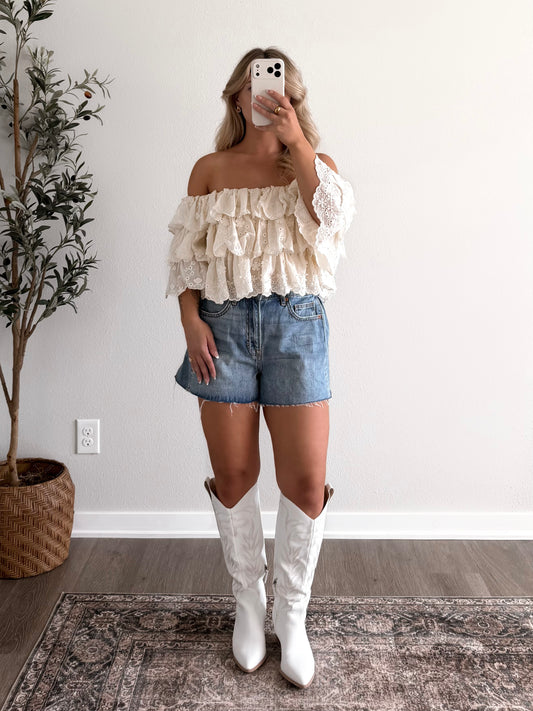 Concert Season Eyelet Top