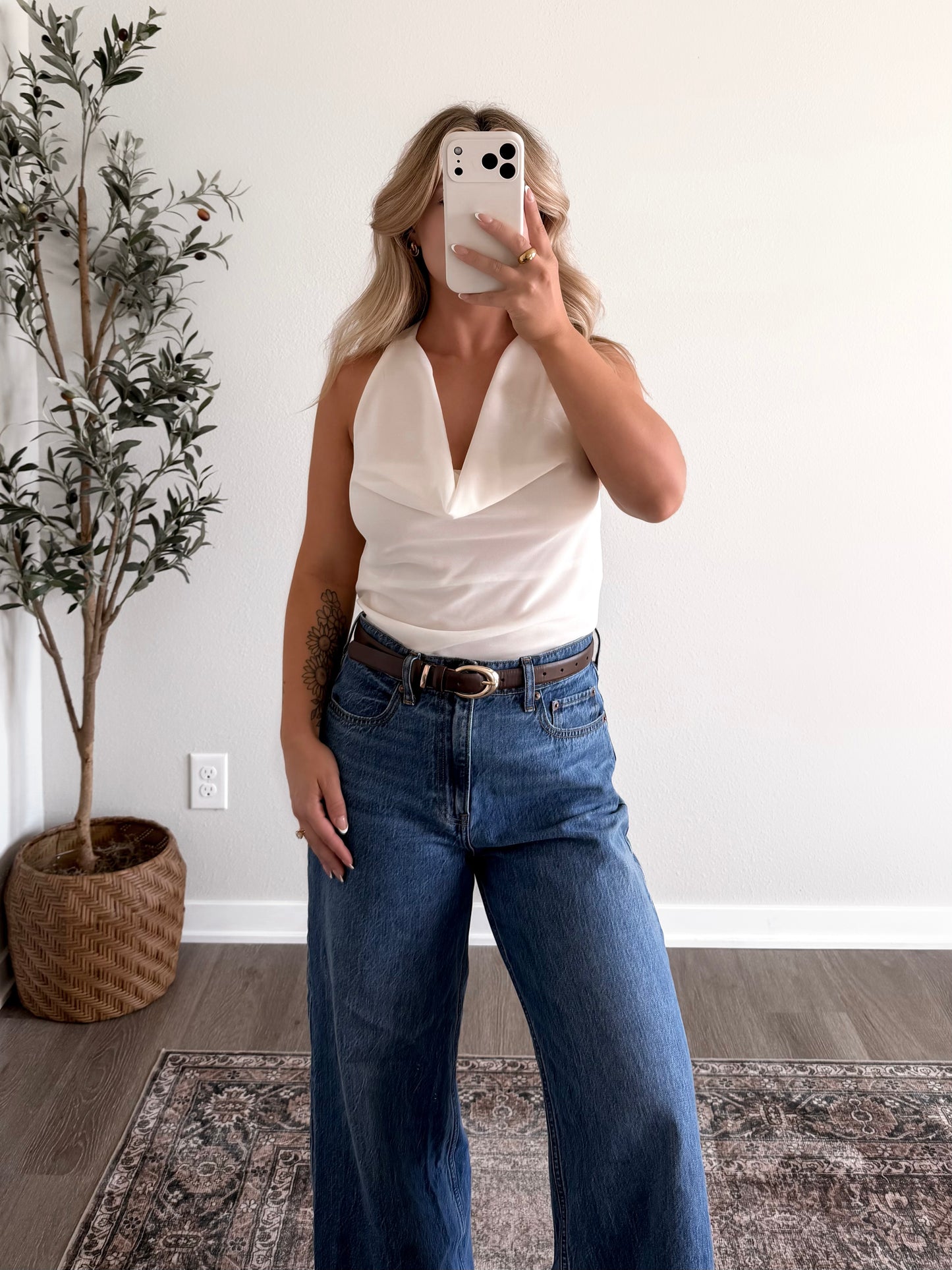 Debut Halter Cowl Neck Top