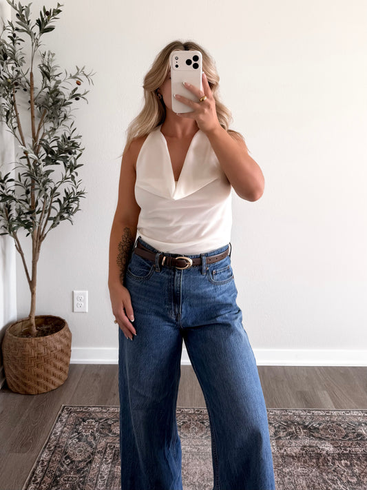 Debut Halter Cowl Neck Top