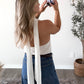 Debut Halter Cowl Neck Top