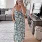 Sage Floral Midi Dress