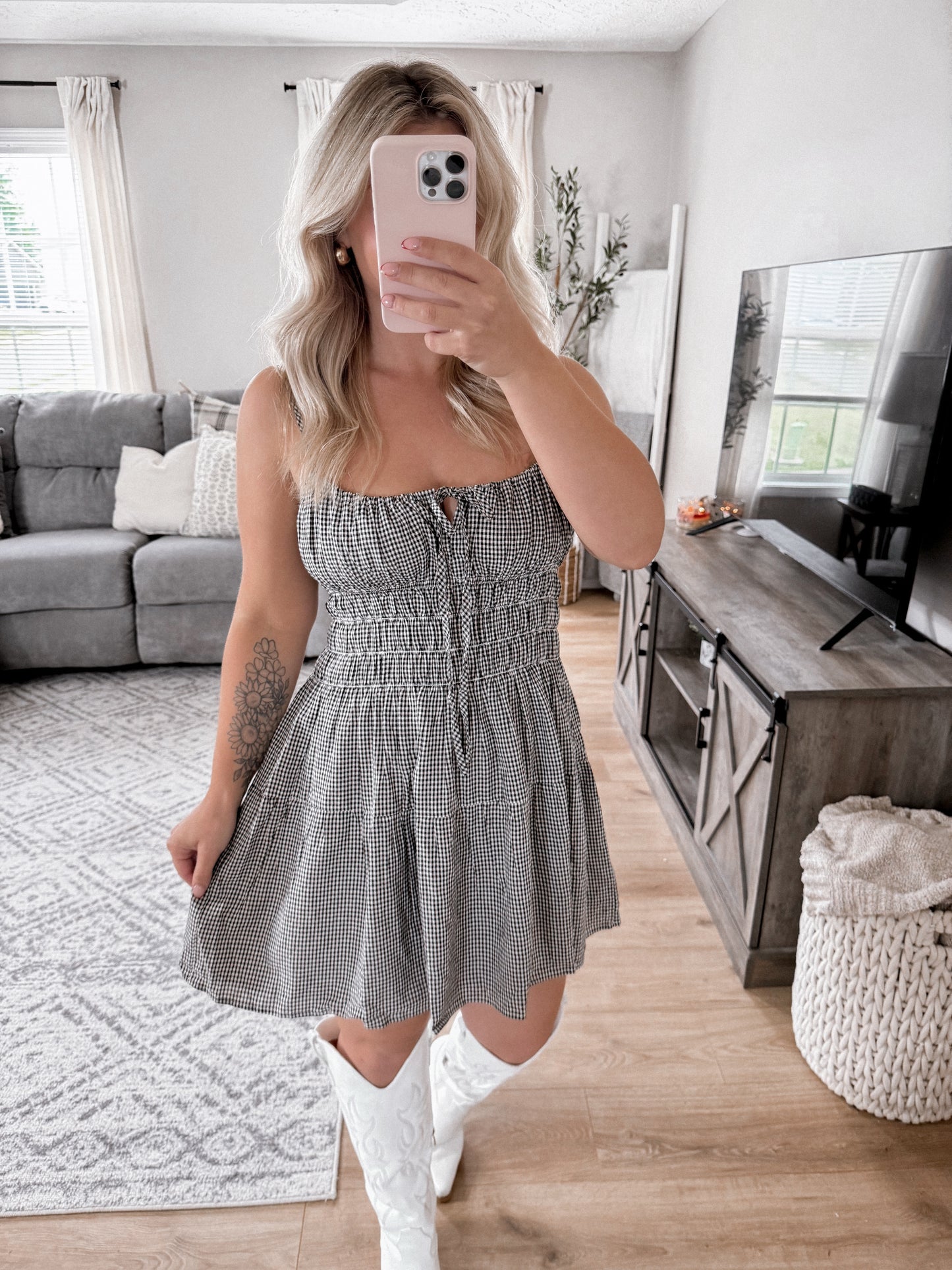 Dainty Darling Gingham Dress