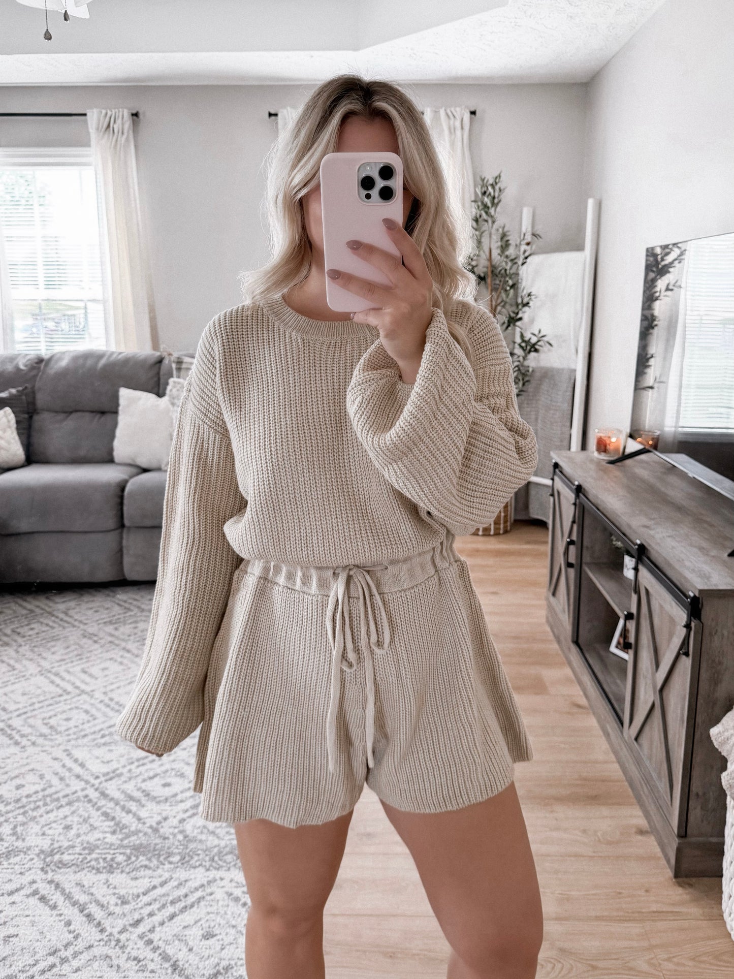 Teddy Sweater Knit Romper Final Sale