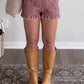 Autumn Picnic Gingham Smocked Shorts
