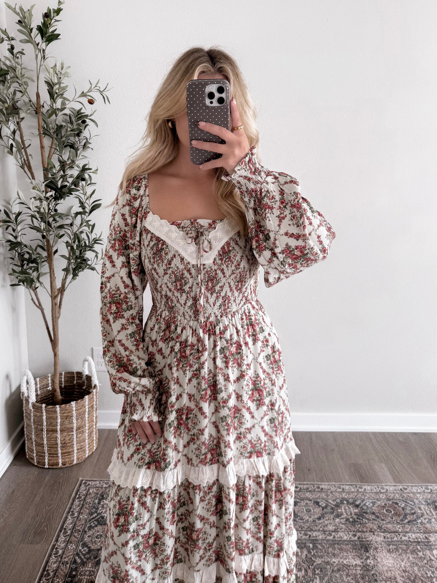 Penbrooke Sage Floral Maxi Dress