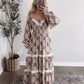 Penbrooke Sage Floral Maxi Dress